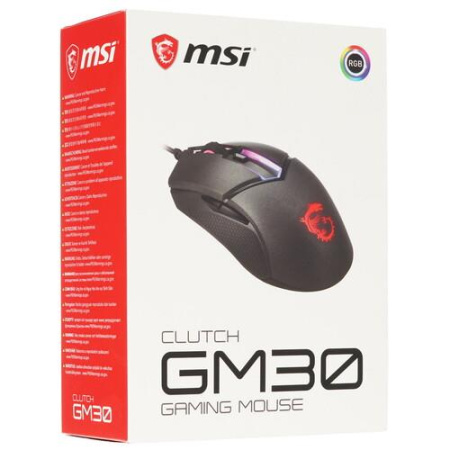 Мышь проводная MSI Clutch GM30  черный