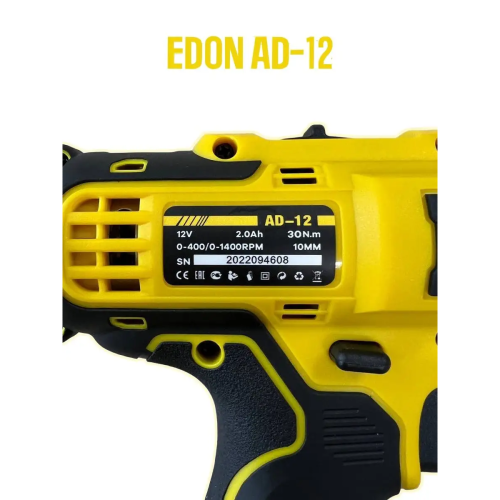 Дрель-шуруповерт EDON AD-12 (2 АКБ)
