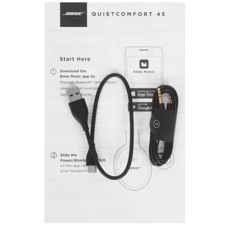 Беспроводные/проводные наушники Bose QuietComfort 45 черный