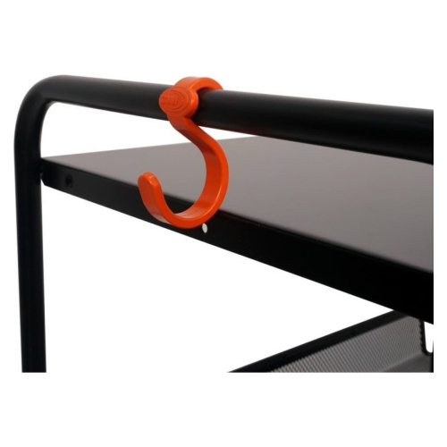 Этажерка ЗМИ Ладья 35 КС Э410 колесики и столешница черный