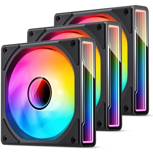 Вентилятор JONSBO ZK-120B(3 in 1) Black 120х120х25мм (ARGB LED, 800-2200об/мин, черный) Retail