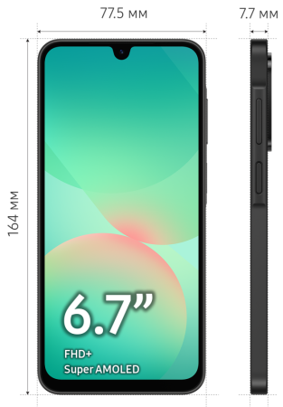 Смартфон Samsung Galaxy A26 8/256 Гб 5G Черный (A266B)