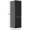 Холодильник с морозильником Beko B5RCNK4037ZXBR серый