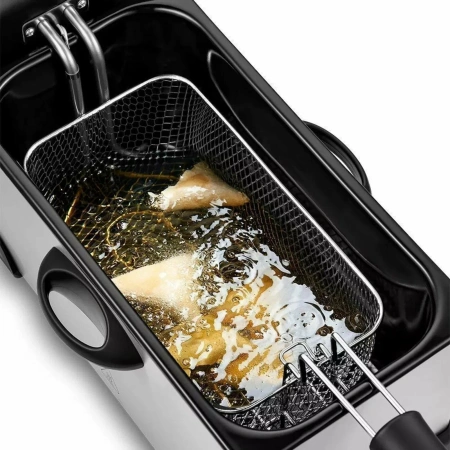 Фритюрница KitFort КТ-4051 серебристый/черный