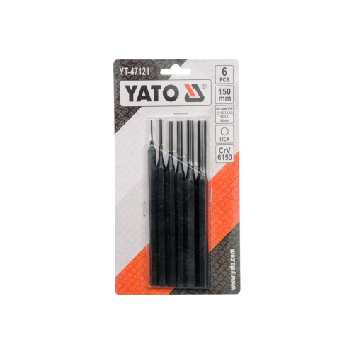 Набор выколоток YATO YT-47121 1,5-8мм 6 предметов