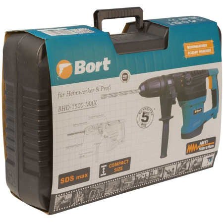 Перфоратор Bort BHD-1500-MAX 93410457 (кейс)