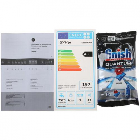 Посудомоечная машина Gorenje GS531E10W белый